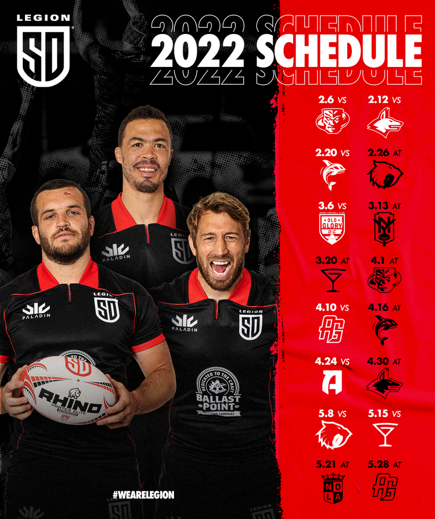 Major League Rugby Announces 2022 Season Schedule