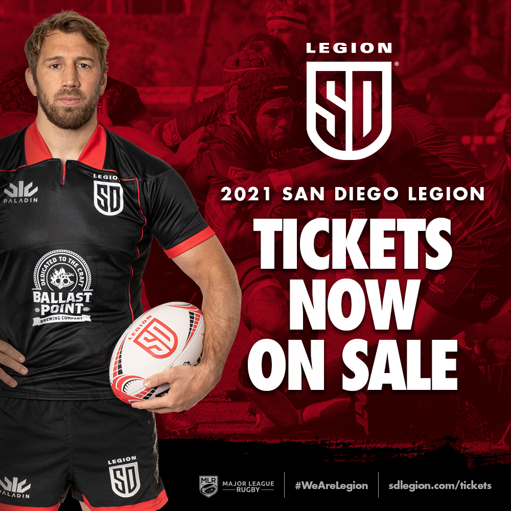 Tickets now on sale for San Diego Legion June 2021 matches