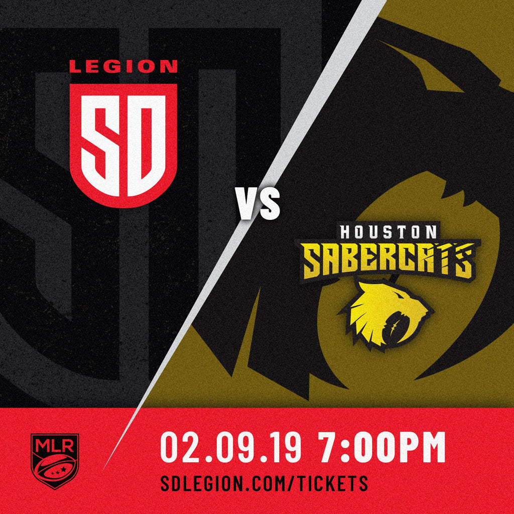 LEGION VS. SABERCATS FEBRUARY 9TH