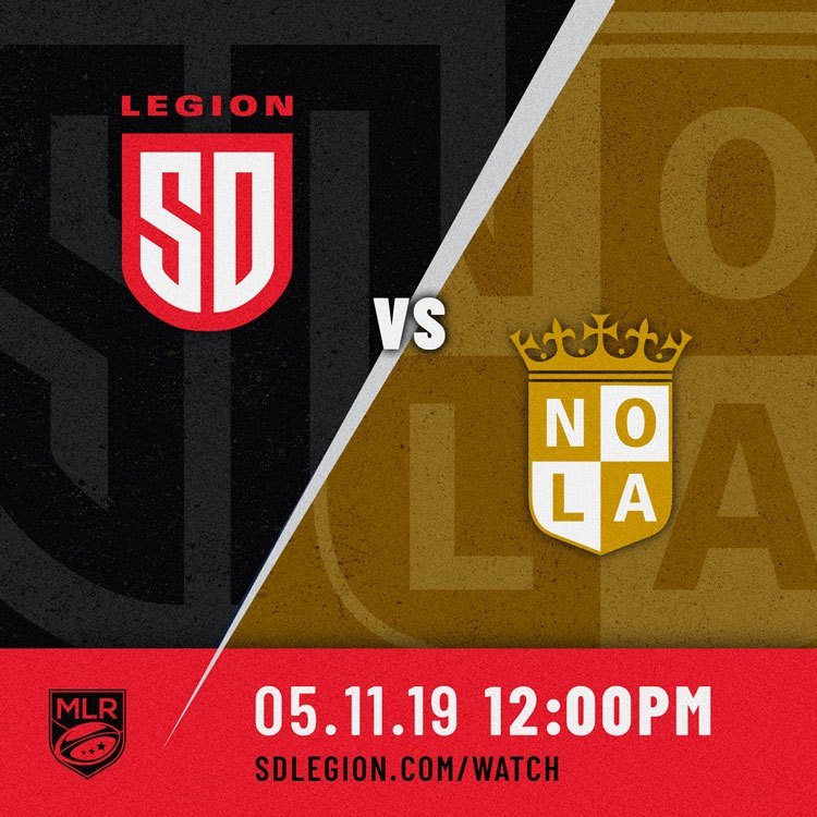 LEGION TRAVEL TO THE BIG EASY TO TAKE ON TOP-RANKED GOLD