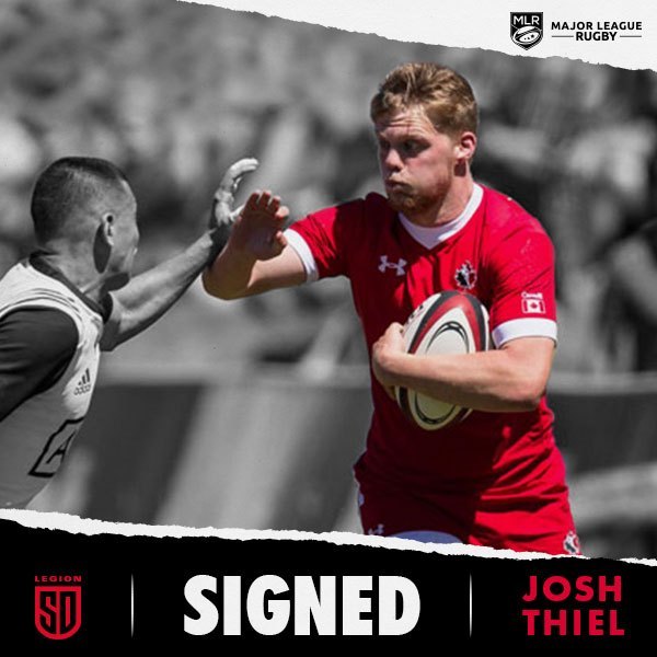 JOSH THIEL SIGNS WITH SAN DIEGO LEGION