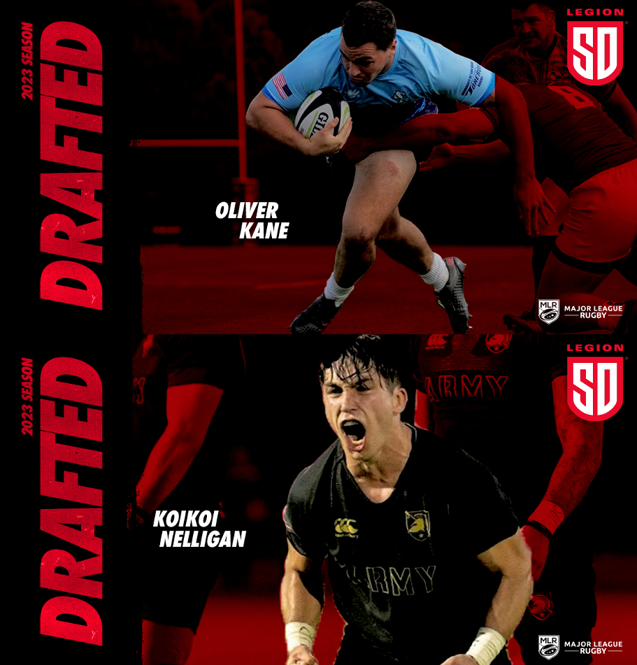 San Diego Legion draft Oliver Kane and Koikoi Nelligan in the 2023 USMLR Draft