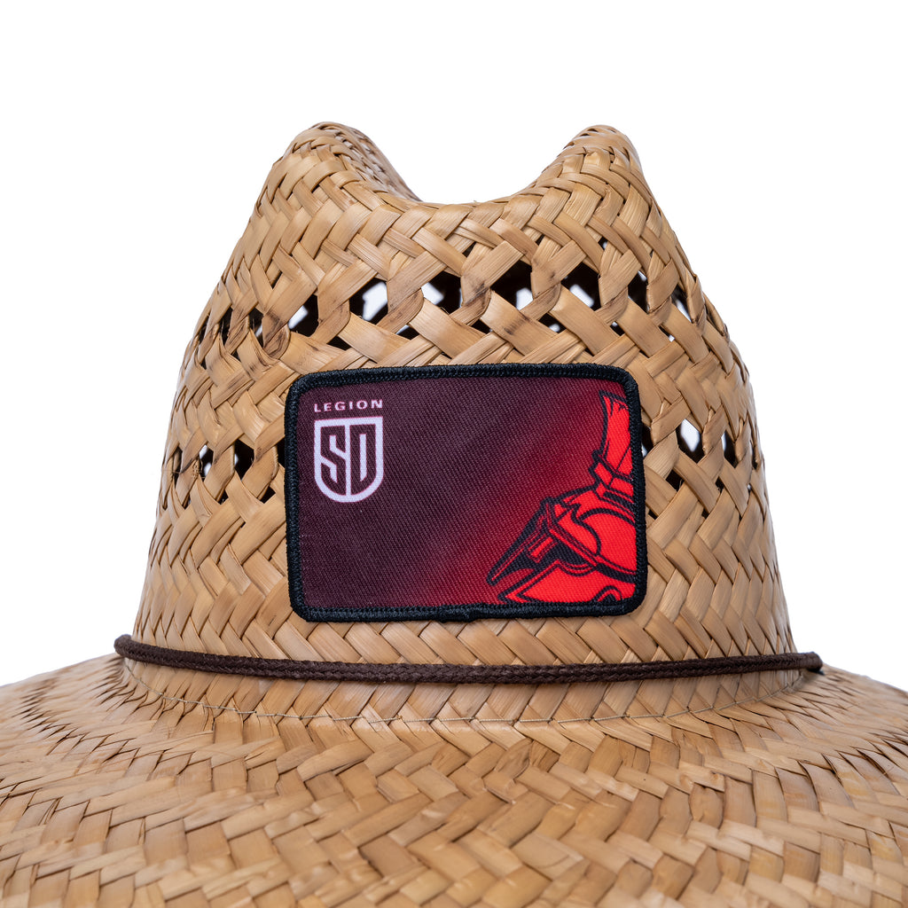 Las Vegas Raiders Patch Bamboo Straw Summer HAT Sombrero LIFEGUARD