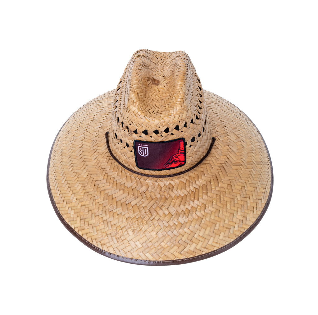 Las Vegas Raiders Patch Bamboo Straw Summer HAT Sombrero LIFEGUARD