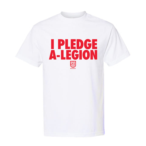 I Pledge A-Legion White Tee