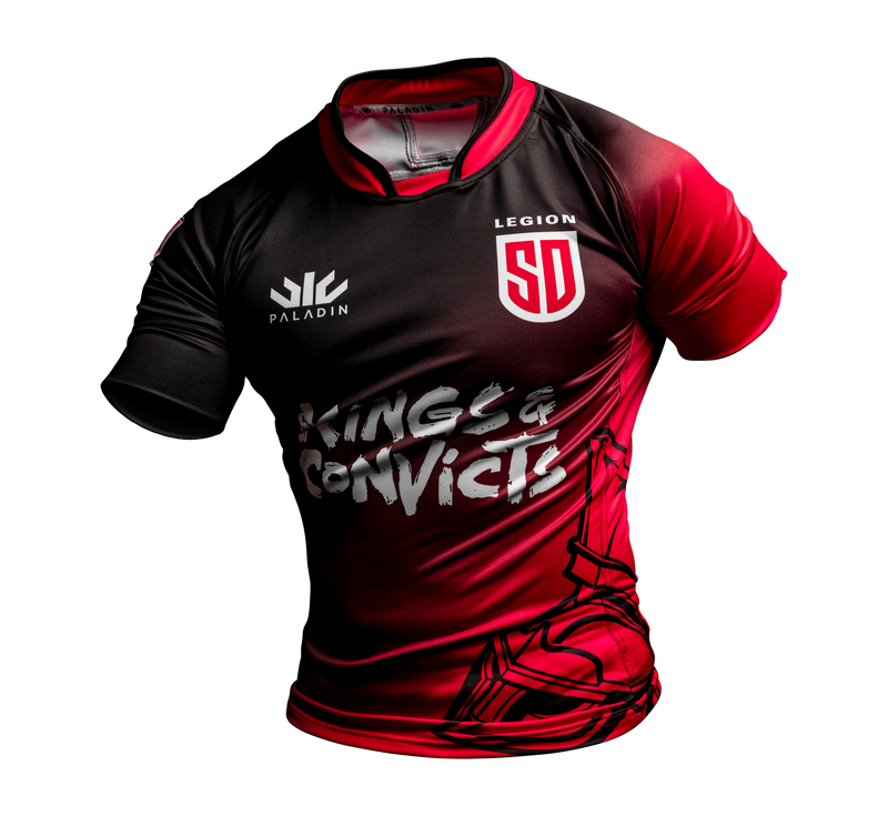 Authentic Shield Black & Red Hoodie – San Diego Legion Rugby Shop
