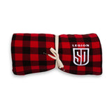 SD LEGION Red-Black Plaid Blanket