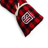SD LEGION Red-Black Plaid Blanket
