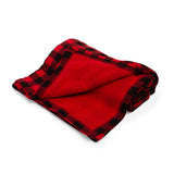 SD LEGION Red-Black Plaid Blanket