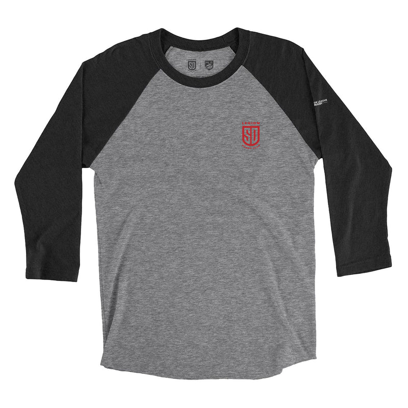 SD LEGION Shield T-Shirt- Raglan 3/4 Sleeve