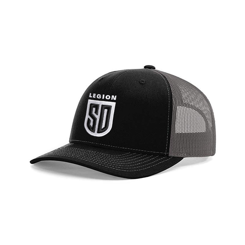 SD LEGION Mesh Hat - Black/White on Gray